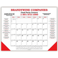 Desk Planner Calendar w/ 2 Leatherette Corners (2 Side Imprint)